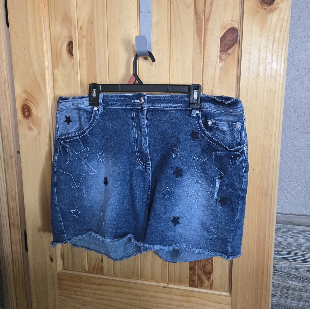 VIP Honey Of Los  Angeles Womens Denim Cutoff Shorts Size 5xl